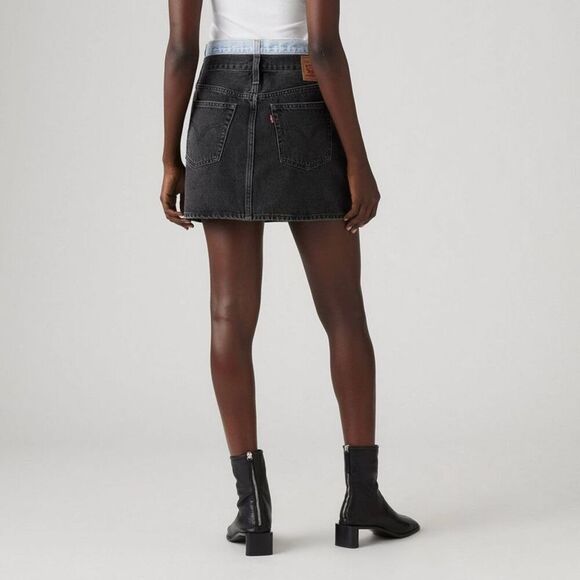 Levi's - Women's Mini Icon Skirt with Double Waistba Layer Cake - Picture 2 of 2